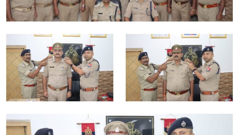 *10 उपनिरीक्षकों के कंधों पर लगा तीसरा सितारा*