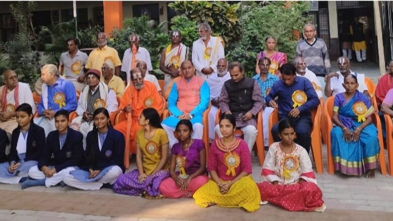 रेवती देवी सरस्वती विद्या निकेतन में भारत अभ्युत्थान मंगल यात्रा का आगमन हुआ