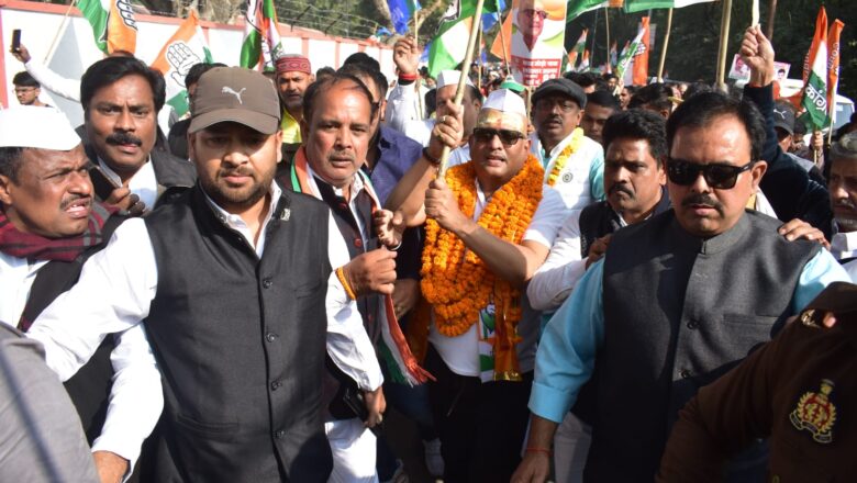 जोड़ो यात्रा लेकर निकले कांग्रेसी