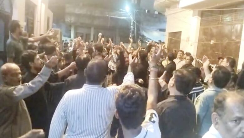 इस्लामिक माह सफर की पहली को रौशनबाग़ से निकाला गया मन्नती अलम का जुलूस