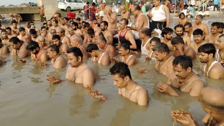 सनातन धर्म को आगे बढ़ाने नई ऊर्जा का संचार करने को ब्राह्मणों ने किया सामूहिक श्रावणी उपाकर्म