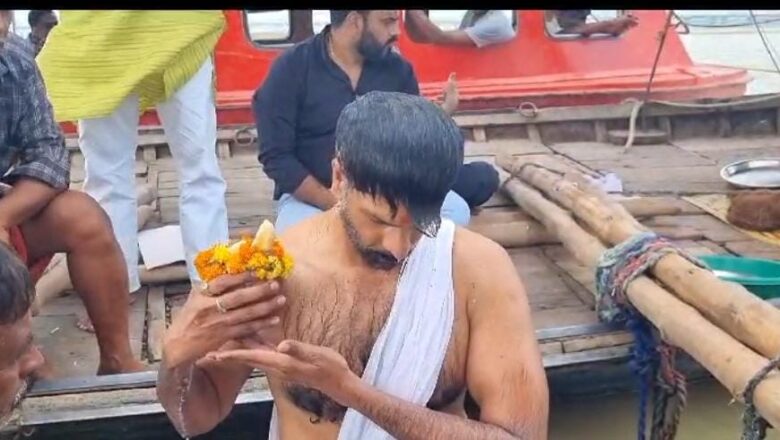 फ़िल्म स्टार भरत रेड्डी ने सनातन धर्म के अनुसार किया पिता की स्थितियों का विसर्जन