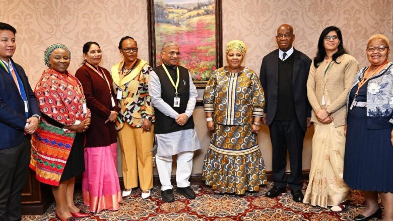 राज्यसभा सांसद सुमित्रा वाल्मीकि जोहानसबर्ग, दक्षिण अफ्रीका में आयोजित ब्रिक्स पार्लियामेंट वोर्ड की कांफ्रेंस में शामिल हुईं