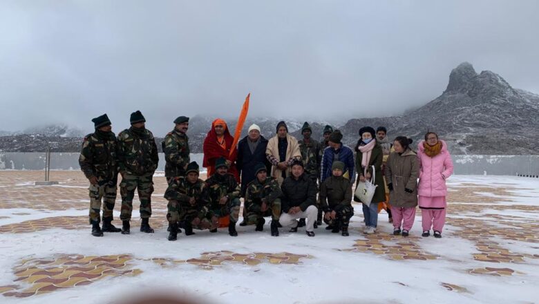 शक्तिपीठ यात्रा के अंतर्गत अखण्ड भारत भ्रमण के क्रम में हैदराबाद पहुचे शंकराचार्य