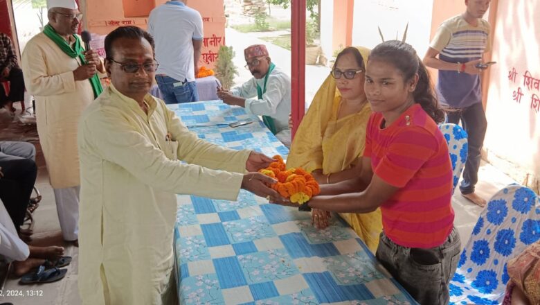 एथेलिट्स के एम चंदा के क्षेत्रीय लोगो ने किया भव्य स्वागत