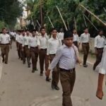 राष्ट्रीय स्वयंसेवक संघ के शताब्दी वर्ष में रानी रेवती देवी से निकला पथ संचलन