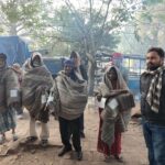 करबला चौकी क्षेत्र में जरूरतमंदों को कंबल वितरण, अलाव की भी की गई व्यवस्था