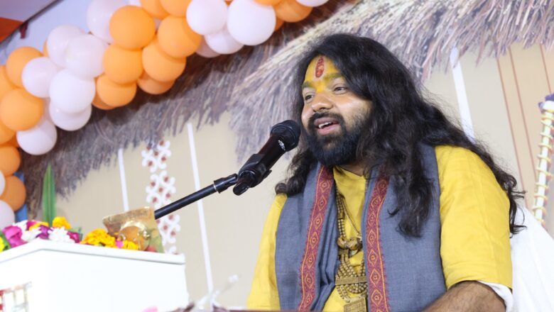 तीर्थराज प्रयागराज माघ मेला में श्रीमद्भागवत कथा का चतुर्थ दिवस सनकादिक–नारद संवाद से ज्ञान-वैराग से कथा का आरम्भ हुआ