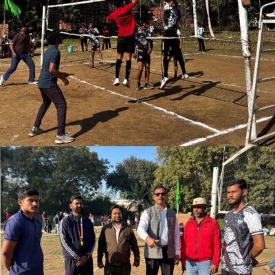 दो दिवसीय वॉलीबॉल प्रतियोगिता का उद्घाटन किया गया