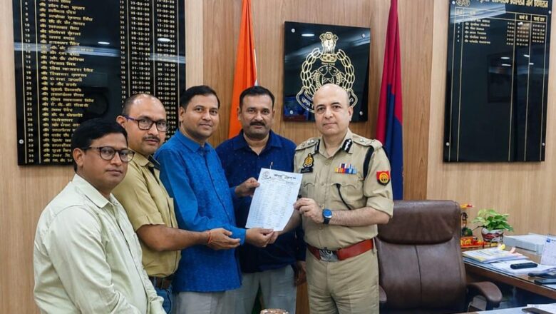 प्रयागराज प्रेस क्लब ने पत्रकारों की समस्याओं पर एडीजी से की चर्च,पदाधिकारियों और छायाकारों की सूची सौंपी
