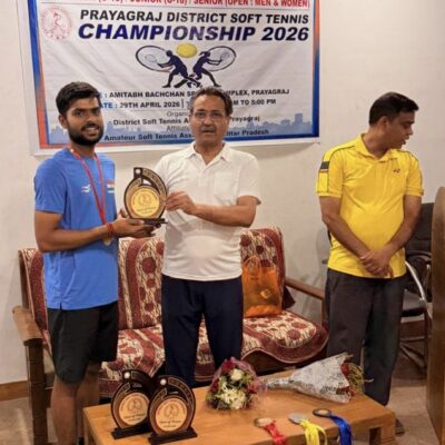 एशियाई चैंपियनशिप में उपलब्धियों के लिए सॉफ्ट टेनिस खिलाड़ियों को सम्मानित किया गया