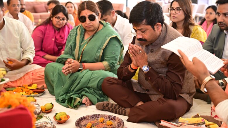 मंत्री नन्दी और पूर्व महापौर ने किया होटल ताज का भूमि पूजन