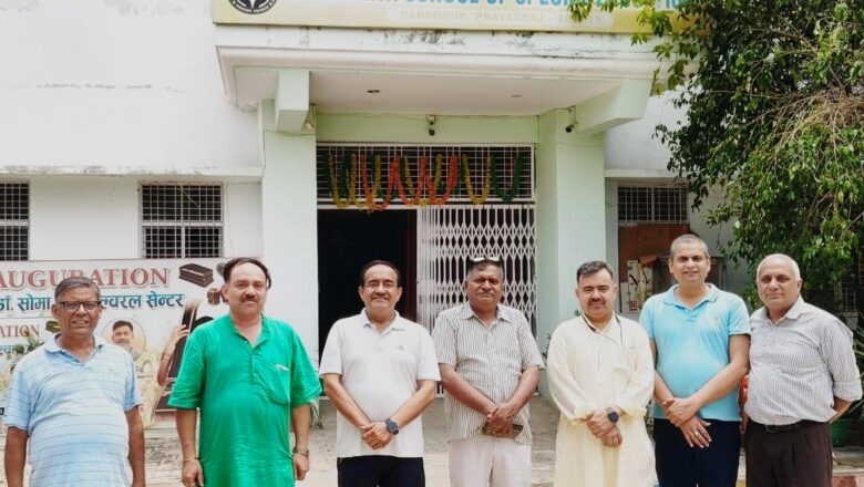 समदरिया स्कूल पहुंचे सक्षम के राष्ट्रीय संगठन मंत्री, संस्कार एवं आधुनिक शिक्षा पर दिया बल