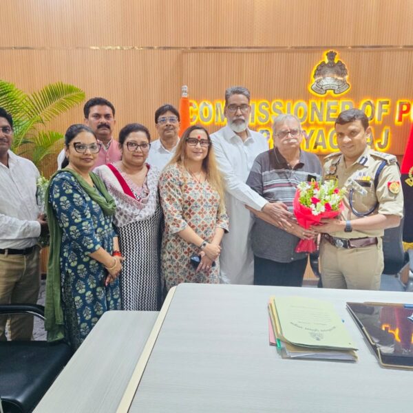नवनियुक्त पुलिस आयुक्त से व्यापार मंडल के प्रतिनिधिमंडल ने की शिष्टाचार भेंट
