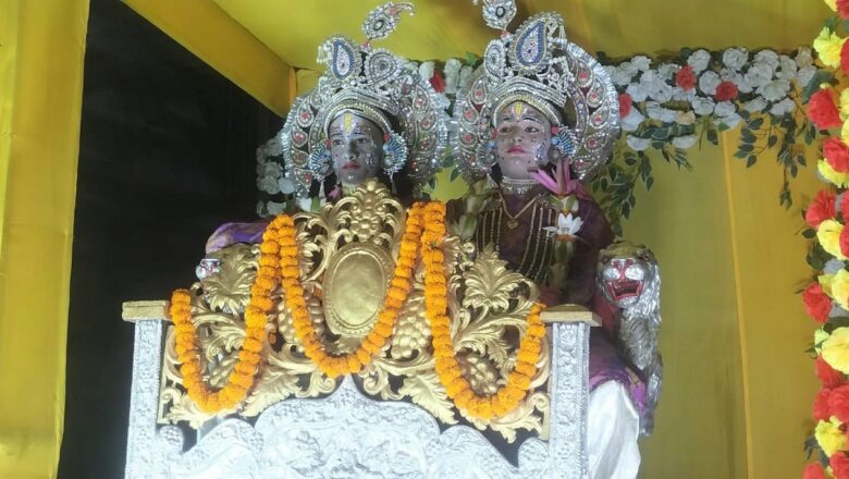 दधिकांदो मेला में चांदी के हौदे पर होकर सवार कृष्ण बलदाऊ ने भक्तों को दिया दर्शन