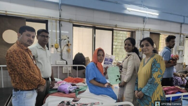 *सेवा संकल्प अभियान के तहत नवजात शिशुओं को जन्म प्रमाण पत्र वितरित